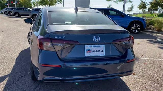 new 2025 Honda Civic car, priced at $26,595