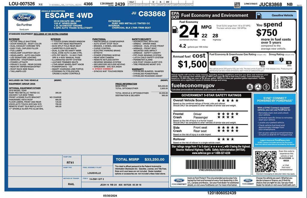 used 2018 Ford Escape car, priced at $11,997